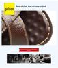 Men's Genuine Leather Casual Sandals - Versatile, Non-Slip, Perforated with Thick Sole for Outdoor & Beach Use
