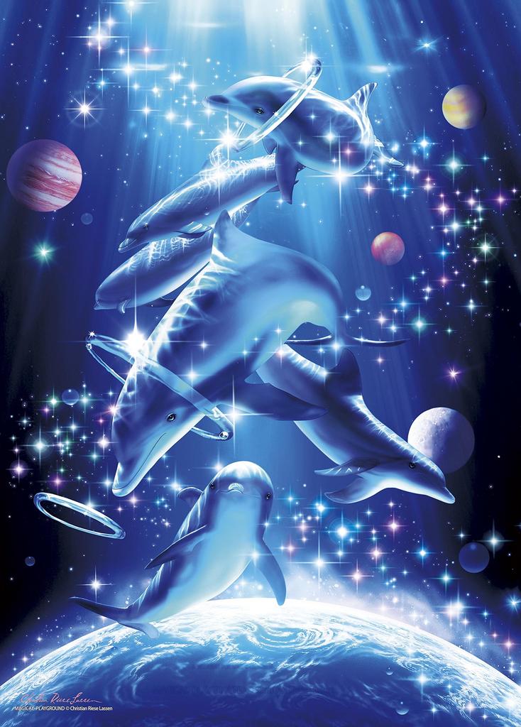 500 Piece Glowing Jigsaw Puzzle Puzzle Master Lassen Magical Playground Aim! (38x53cm)