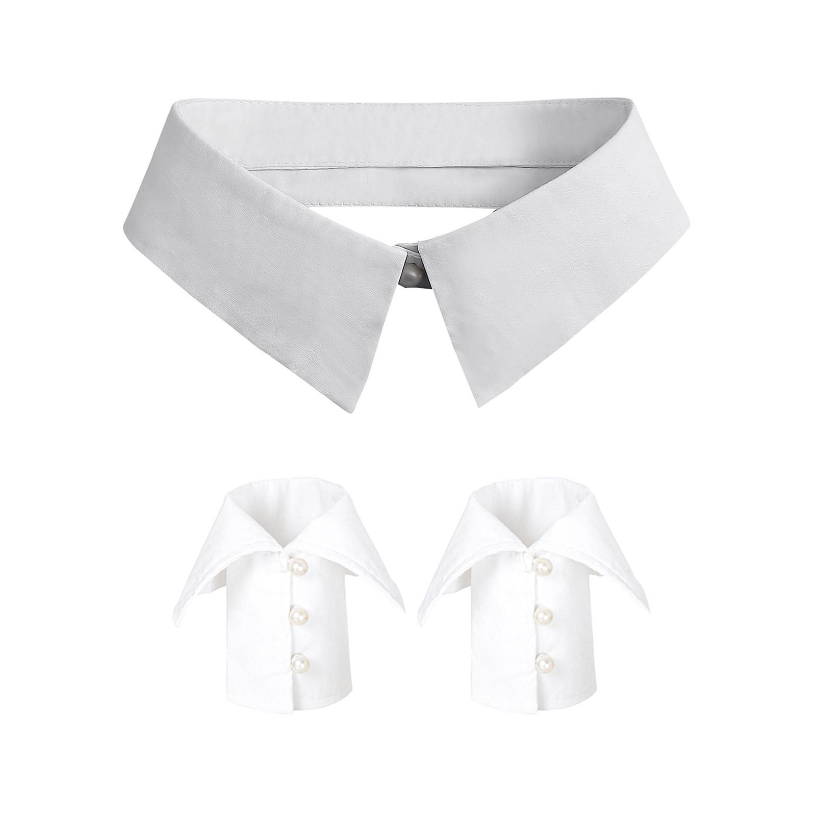 

Универсальные манжеты на запястье, полурубашка, ложный воротник, съемный отложной воротник, универсальный арт-воротник, милая шаль, декоративная шаль C