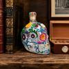 Skull Shaped Wine Bottle Shape Glass Whiskey Decanter 350ml Liquor with Stopper Home Bar Centerpiece 3D Gothic Decor Unique Gift for Men