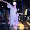 Year and month erotic underwear sexy embroidery hollow hanfu split skirt nightdress