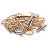 4 Sets Stainless Steel OT Clasps Buckle Round Toggle Clasp Loop Connectors for Jewelry Making DIY Bracelet Necklace Accessories