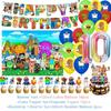 Steal N Catch The Brainrot Birthday Party Decorations Number Balloon Cake Topper Popular Game Background Party Supplies Kid Gift