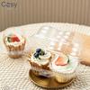 Clear Plastic Cupcake Boxes, Dome Muffin Cake Containers Individual Dessert Packaging Box For Bakery Birthday Party Takeaway