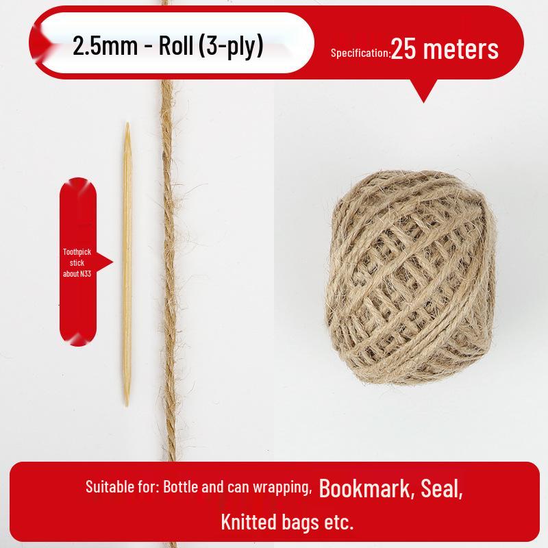 Hemp Rope: Handmade Thick String for DIY Weaving, Cat Scratching, Photo Wall Decor