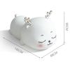 Cute Elk Night Light for Kids Nursery Soft Silicone Baby Nightlight USB Rechargeable 7 Color Touch Lamp Children Room Decor Gift