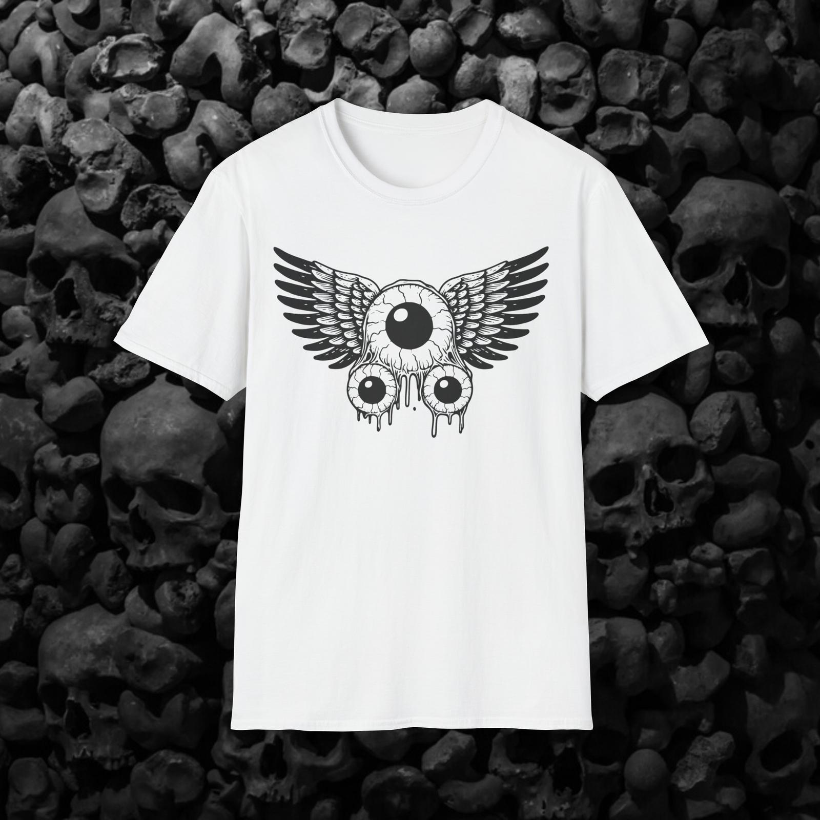 Weirdcore Winged Eyeballs Unisex T-Shirt * Trippy Goth Punk Grunge Emo Shirt S разноцветный