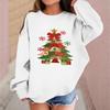 Children's Fashionable Casual Long-sleeved Loose Christmas Print Pullover Sweatshirt
