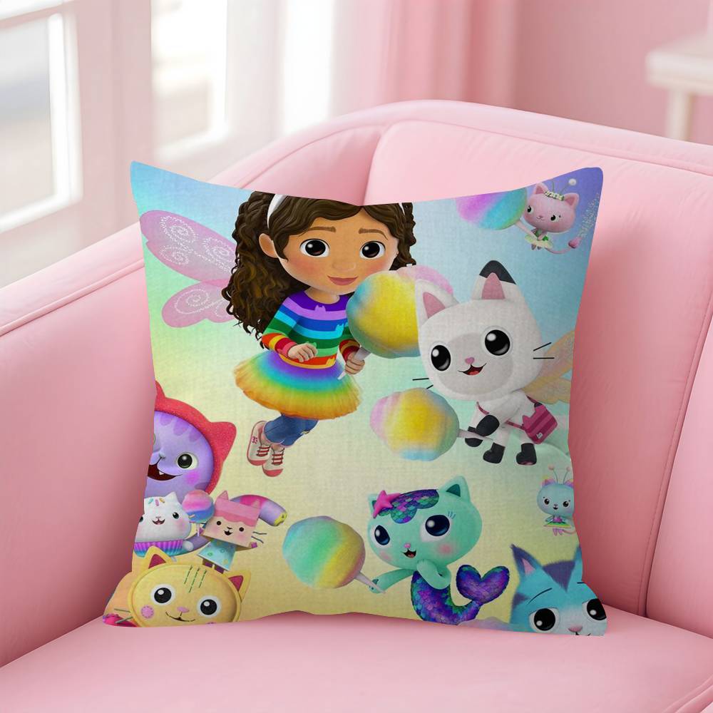 GGabbys Dollhouse Personalized Pillow Dust Cover Bedroom Kids Party Decoration Pillowcase Birthday Children Gift