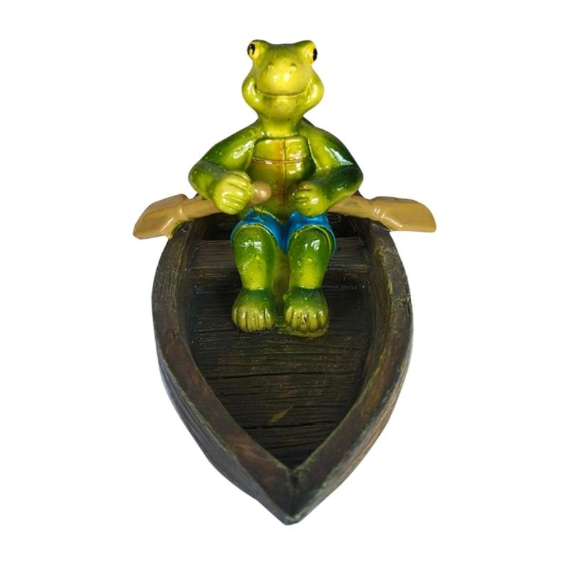 Artistic Floating Turtles Frogs Boating Weather Resistant Decoration Suitable For Fish Pools Yard And Desktop Displays