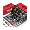48-Piece Alloy Racing Toy Car Set with Storage Box - Perfect for Boys' Birthdays