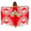 Bikini Coat Anti-Slip Sarong Hawaiian Vintage Pattern Custom Floral Print Polynesian Sarong Summer Beach Soft Shawl