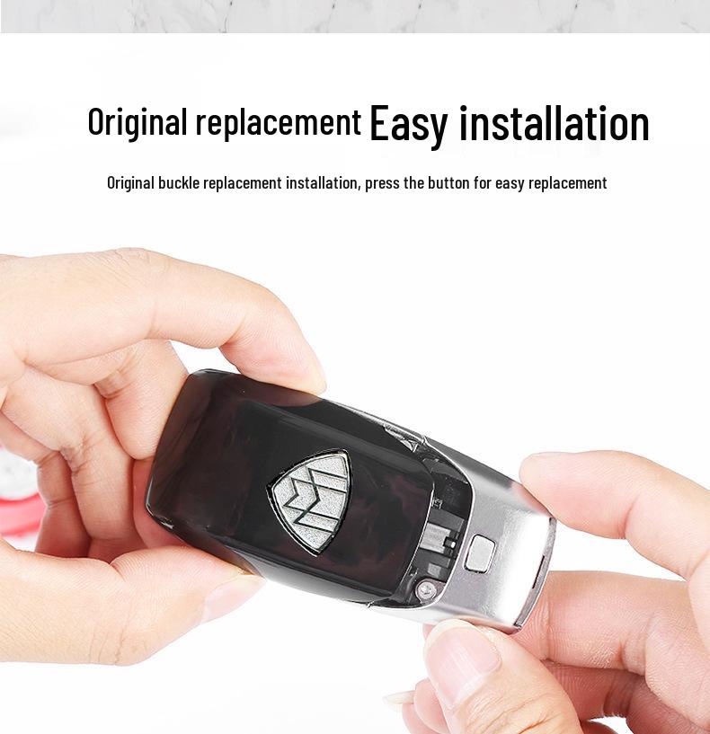 Mercedes-Benz Key Replacement Back Cover for A-Class, E-Class, C-Class, S-Class, G-Class, GLC, GLS, GLE - Painted & Frosted Finish.