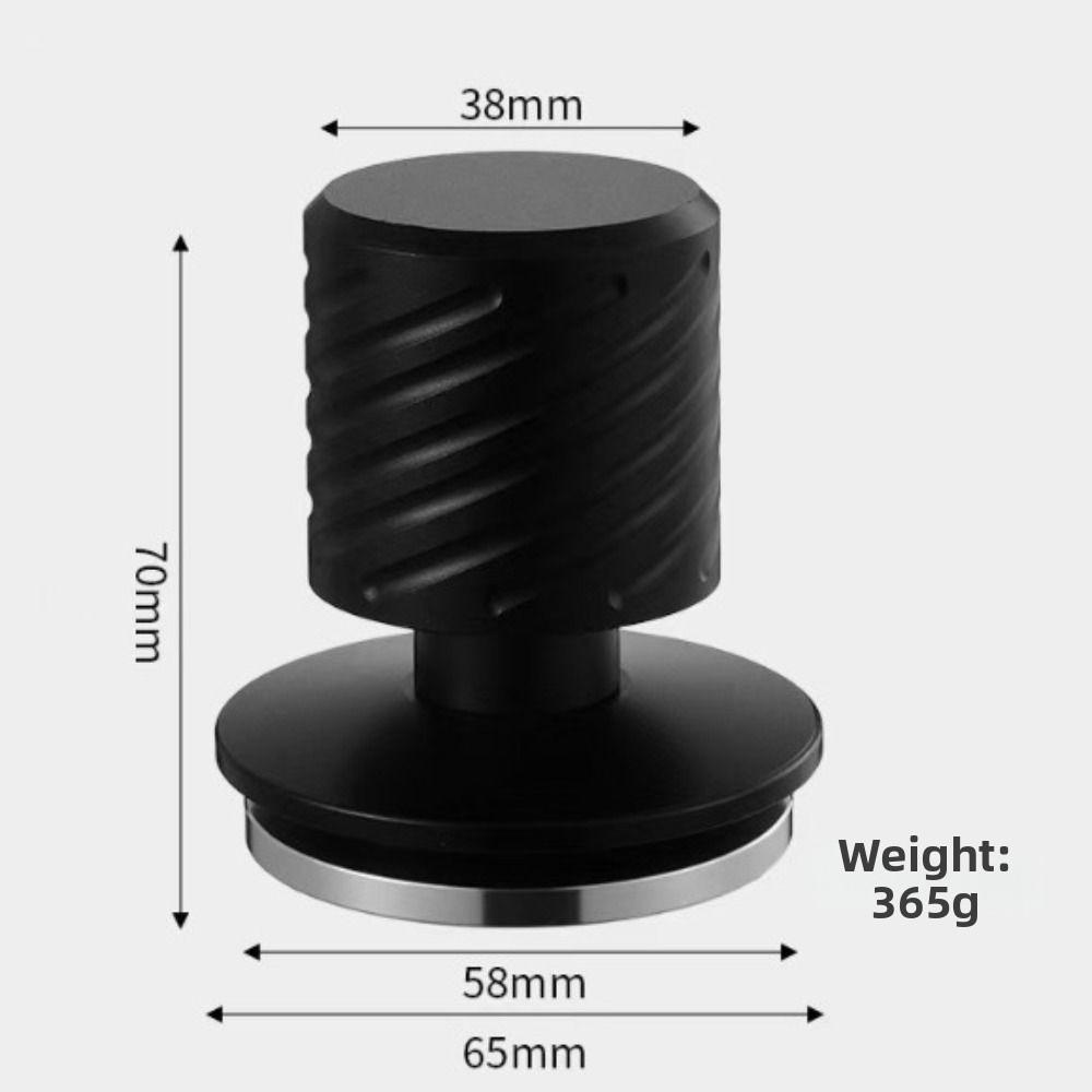 Stainless Steel Espresso Tamper Ripple Base Coffee Impact Tamper New Spring Loaded Coffee Tamper