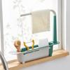 Telescopic Sink Shelf Kitchen Sinks Organizer Soap Sponge Holder Sink Drain Rack Storage Basket Kitchen Gadgets Accessor