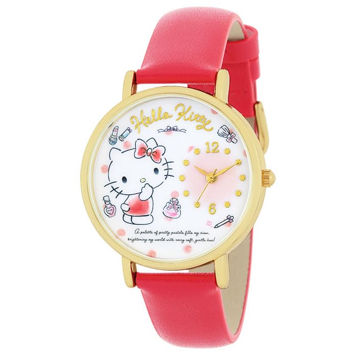 Sanrio Sanrio MADE IN JAPAN Hello Kitty Watch Red J-Axis JR4D0002-KTR Women's