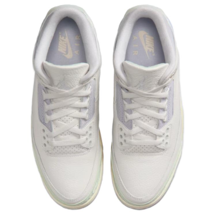 Air Jordan 3 Retro Spring Is In The Air Men Sneakers White Sail Jade-Aura-Aura-Iced-Carmine-Muslin-Iris-Whisper IF4396-100