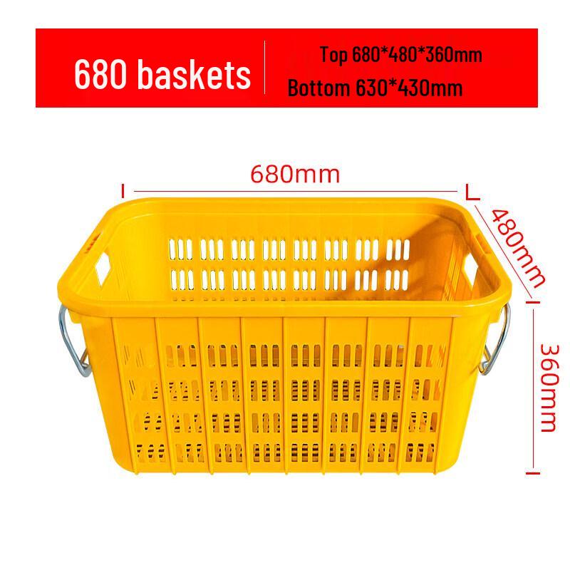Heavy-Duty Stackable Plastic Storage Baskets