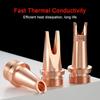 MCWlaser 5 Pcs Laser Welder Nozzle Tip Kit Cutting Copper Nozzles for Portable Laser Welding Gun Laser Welder Head Laser Welding Machine
