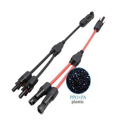 Leichter 3-Wege Parallelverbinder Universeller Solar-Abzweigadapter Solarmodul-Kabelverteiler Wasserdichte Buchse