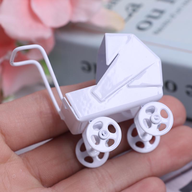 Baby Stroller Pram Model Kids Toy Diy Miniature Dollhouse Furniture Accessories