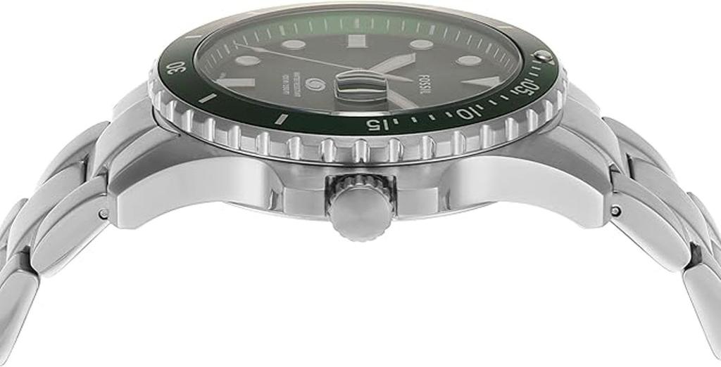 Fossil Blue Dive Three Hand Date Stainless Steel Watch