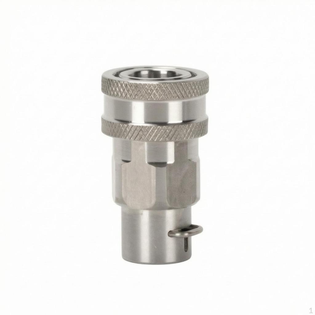 Hose Adapter with Retaining Pin Stainless Steel Pressure Washer Solid Metal PushtoConnect