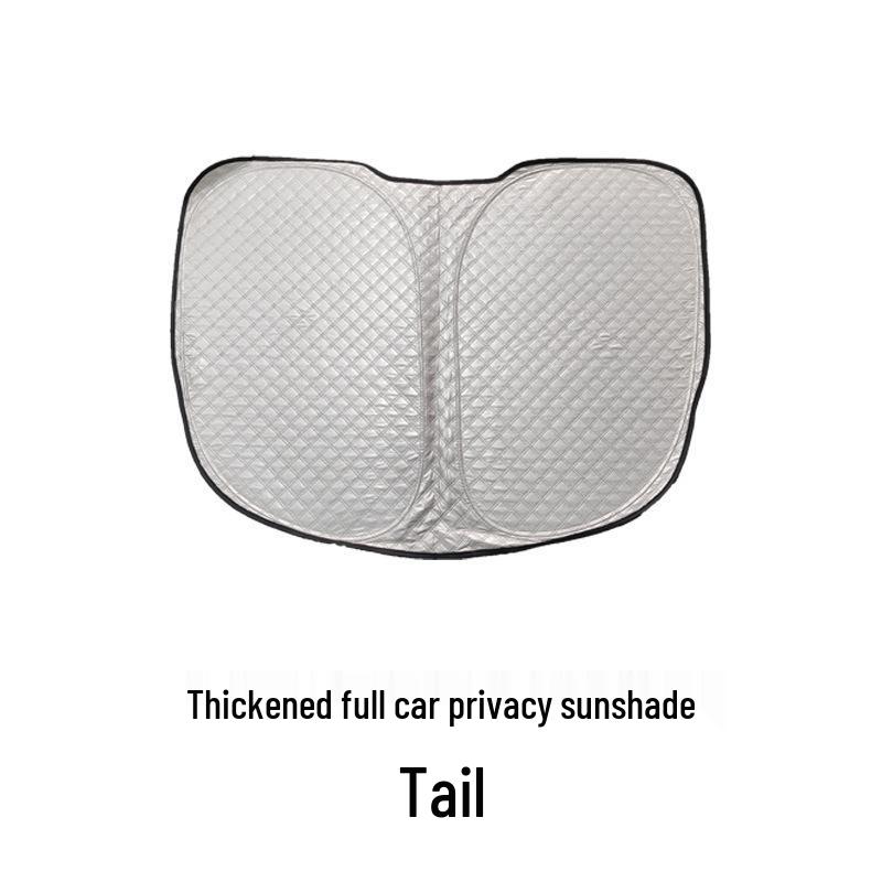 Tesla Model 3/Y Full Blackout Anti-Peeping Sunshade Curtains for Side Windows and Windshield