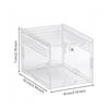 Transparent Acrylic Display Box with Assembled Panels Clear Reptile