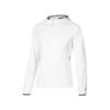 Sports Series Solid Color Zip-Up Hooded Jacket Women Jackets White P322W009-0019