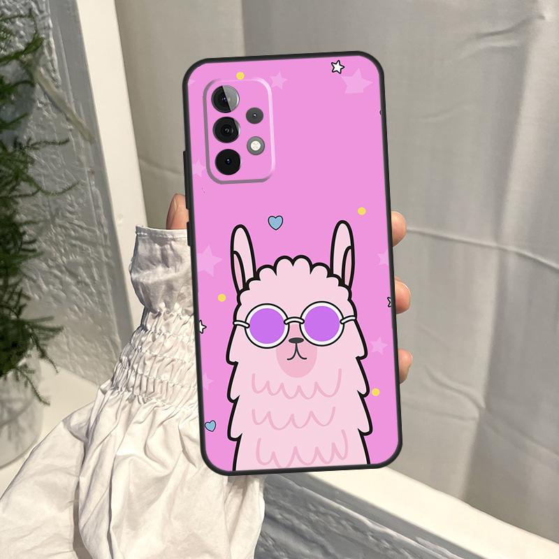 

Милый чехол-лама для Samsung Galaxy A56 A36 A16 A06 A54 A34 A14 A13 A53 A12 A22 A32 A52 A35 A15 A55 A17 For Samsung A12