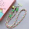 Braided Chain Mobile Phone Crossbody Lanyard Anti-lost Heart Crossbody Phone Strap