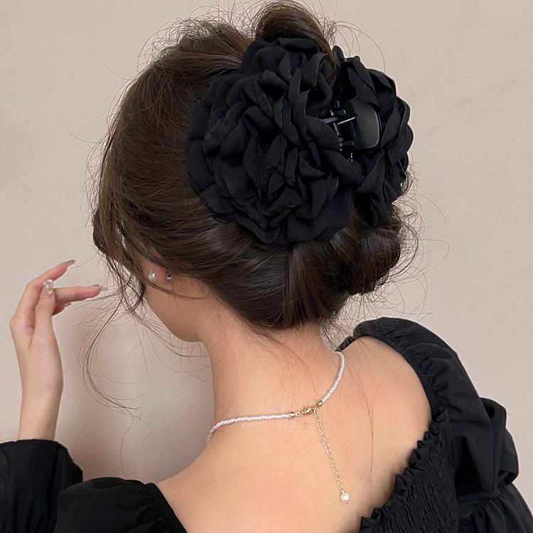 Caro Style Rose Flower Claw Clip: 2025 Trendy Hair Accessory for Women