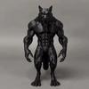 Black Werewolf Figurine  Bookshelves Shelves Christmas and Halloween Decorations