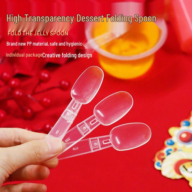 Disposable Foldable Jelly Spoons