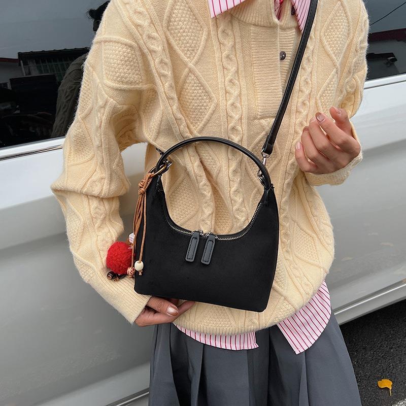 High-end niche bag women's autumn and winter new retro messenger bag casual portable dumpling bag