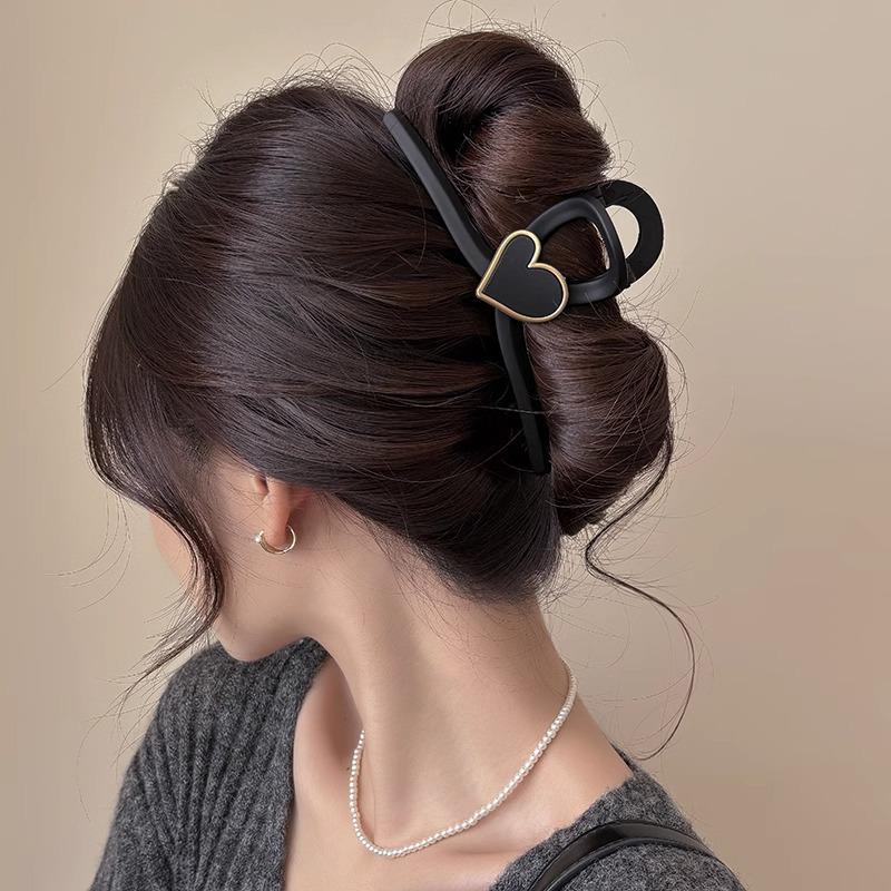 Elegant Large Hair Claw Clip for Thick Hair - High-End Korean Updo Shark Clip