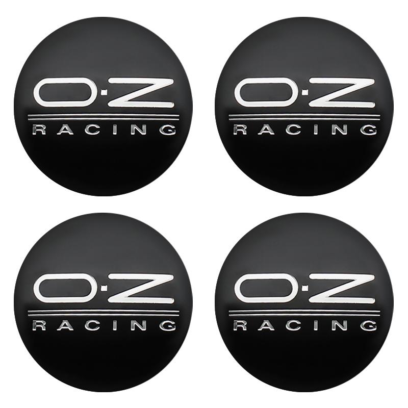 4pcs 56mm+60mm OZ Racing Logo Car Emblem Wheel Hub Center Cap Badge Covers Sticker Auto Styling Decoration Decals Accessories