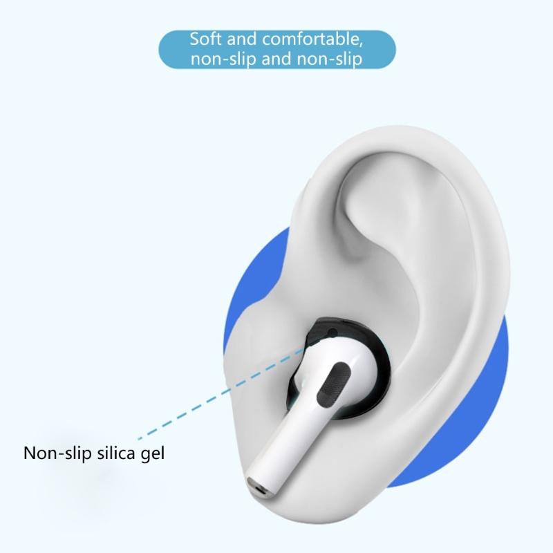 3Pairs Soft Silicone Earbuds Earphone Tips Earplug Cover for  Pro 2 L/M/S 3 Size Headphone Eartips for
