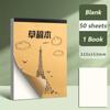 50/100 Sheets Thickened Draft Paper Tearable Painting Sketchbook Simple Notepad  School Office