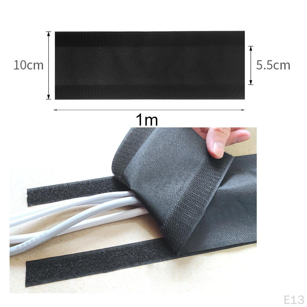 Black Cable Cord Cover or Management Cords and Hazard for Computer