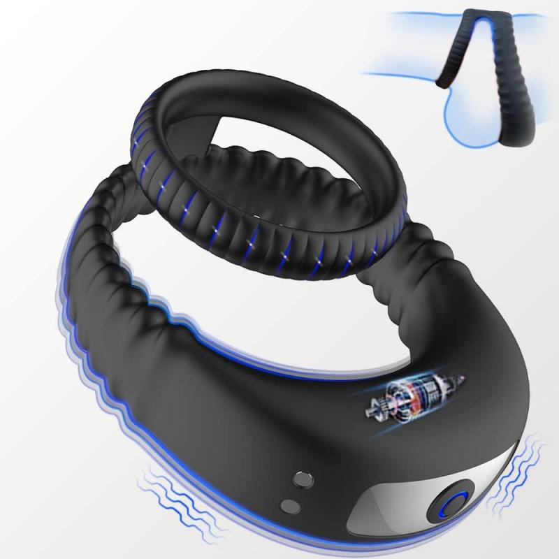 Vibrating Cock Ring Vibrator Penis Rings Male Adult Sex Toys for Couples Pleasure Games Silicone Penis Ring Cock Rings for Men Erection Sex Products