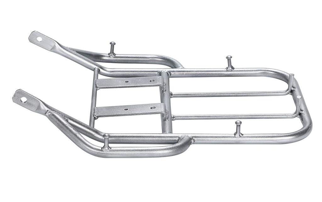 CustomDivine Gepäckträger hinten für Honda XR250 XR400 BAJA MD30 Baja Schwarz Silber Aftermarket Motorrad Custom Teile (Silber)