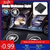Car Sticker Car Door Welcome Light LED HD Projector Lamp Decoration For Skoda Octavia Rapid Kodiaq Karoq Superb Fabia Kamiq Enya