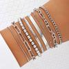 Bohemian Minimalist Multi-layer Women's Chain Bracelet Set