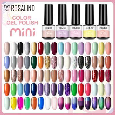 ROSALIND Saf Renk Tırnak Jeli Cilası Parlak Hibrid Vernik Yarı Kalıcı Tırnak Sanatı Üst Baz Astar Katı Simli Jel Tırnak Cilası