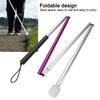 Folding Foldable Reflective Cane Crutch Portable Anti Shock   Walking Stick Blind People
