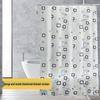 Cross-Peva Shower Curtain: No-Punch, Moisture-Proof, Waterproof, Quick-Dry, Thickened Partition for Dormitory or Bathroom