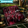 1PC Custom Name Blanket basketball Pride Rockets Flannel blankets Patterns Throw Blanket All-Season Soft Gift for Couch, Bed, Camping, Birthday gifts