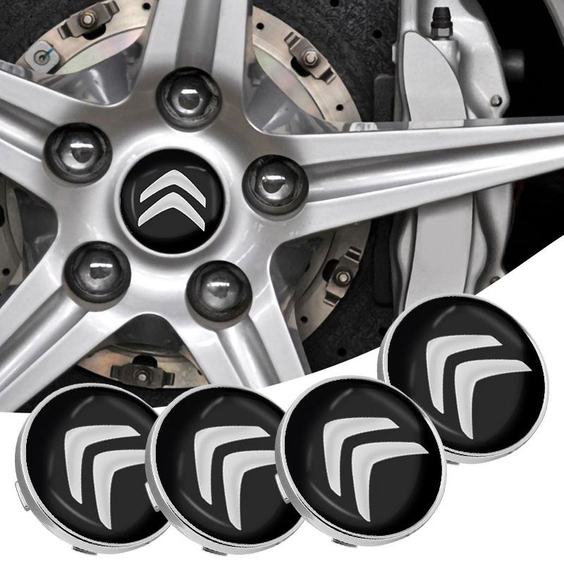 4pcs 60mm Car Wheel Center Hub Cap Rim Cover Emblem Stickers For Citroen C2 C3 C4 C5 C6 C1 DS3 DS4 Xsara Berlingo Saxo Picasso